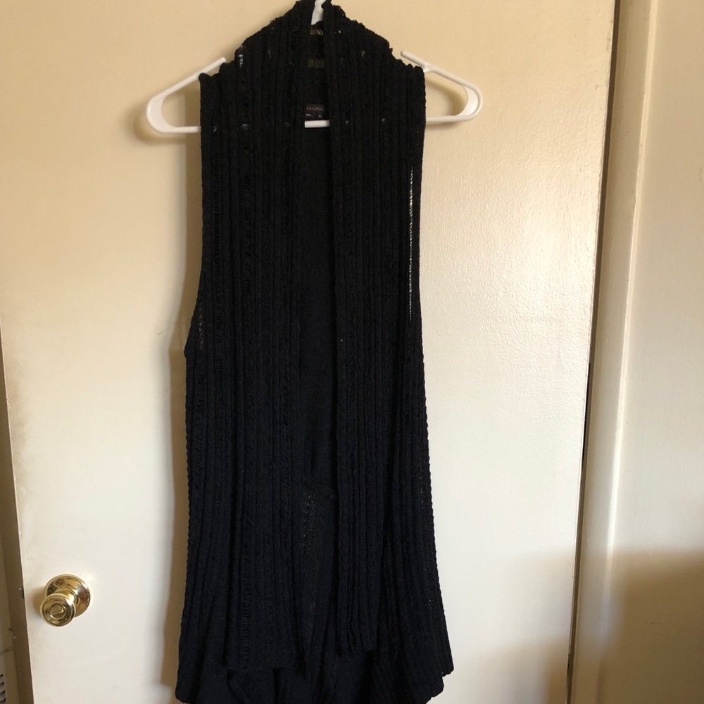 Long Black BCBG knitted Vest